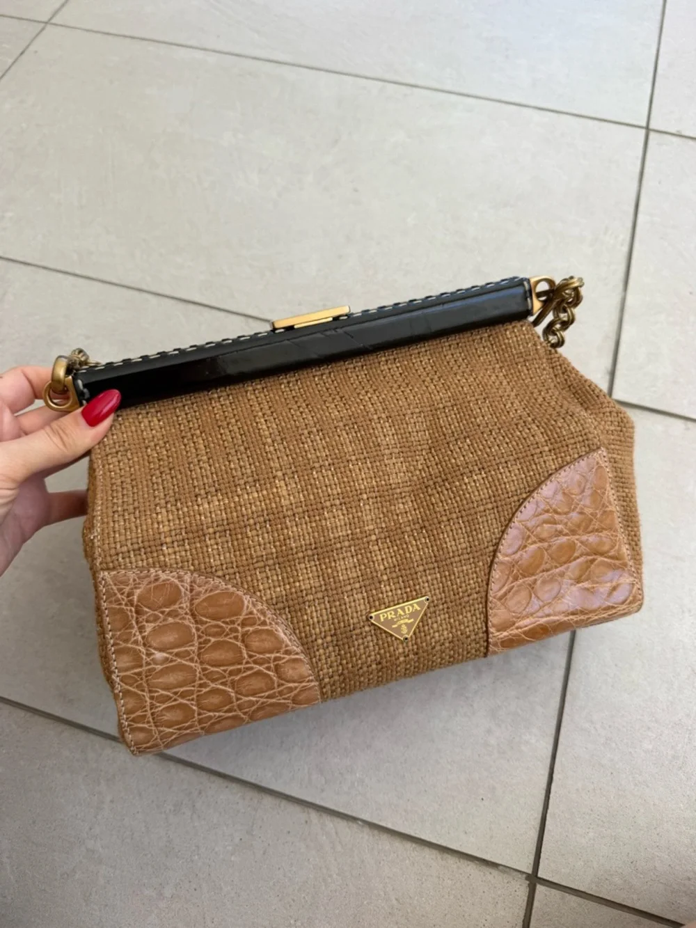 Prada Vintage Woven Shoulder Bag - Picture 6 of 10